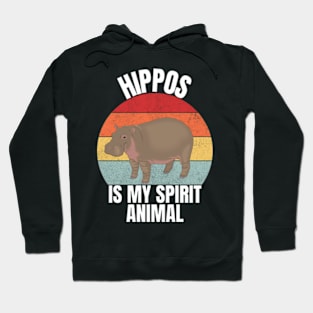 Hippos Is My Spirit AnimaL Funny For boys, girls, womens, mens Hoodie